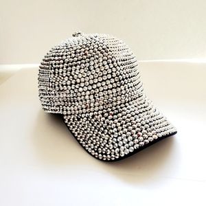 Something Special Women's Silver Rhinestone Baseball Hat